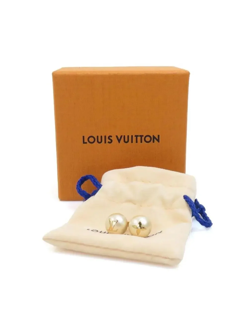 Auth Louis Vuitton Pierce Earrings #302880L37B